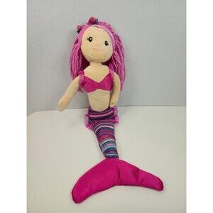 The Petting Zoo Pink Mermaid Doll Pink Hair Stuffed Plush Toy 18"